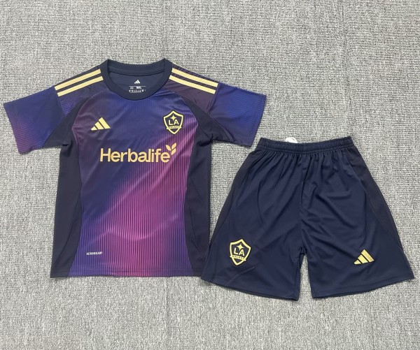 25-26 LA Galaxy Away Kids Soccer Jersey