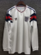 1990 England Home Retro Long Sleeve Soccer Jersey