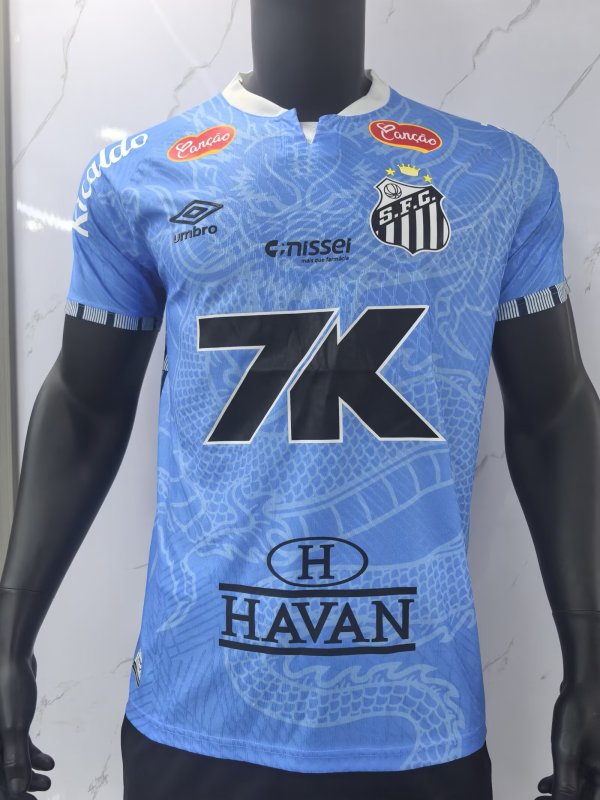 25-26 Santos FC Blue Special Edition Player Version Training Shirts