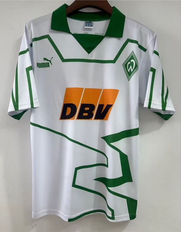 1993 Werder Bremen Home Retro Soccer Jersey
