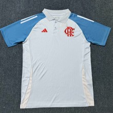 25-26 Flamengo White Polo Short Sleeve