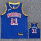 Warriors THOMPSON #11 Blue 75th Anniversary Retro NBA Jersey