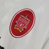 1996-1997 LIV Away Retro White Soccer Jersey