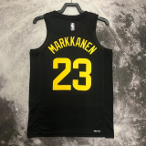 22-23 JAZZ MARKKANEN #23 Black Top Quality Hot Pressing NBA Jersey (Trapeze Edition)
