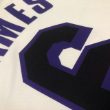 22-23 LAKERS JAMES #6 White City Edition Top Quality Hot Pressing NBA Jersey