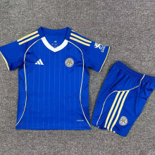 25-26 Leicester City Home Kids Soccer Jersey 1:1 Thai Quality