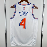 2018-19 KNICKS ROSE #4 White Top Quality Hot Pressing NBA Jersey