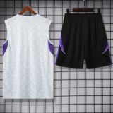 25-26 RMA White Tank Top And Shorts Suit
