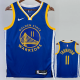 22-23 WARRIORS THOMPSON #11 Blue Top Quality Hot Pressing NBA Jersey