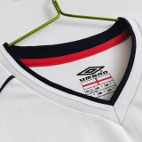 2002 England Home Retro Long Sleeve Soccer Jersey