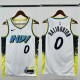 24-25 Indiana Pacers HALIBURTON #0 White City Edition Top Quality Hot Pressing NBA Jersey