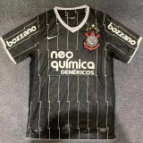 2011-2012 Corinthians Black Retro Soccer Jersey
