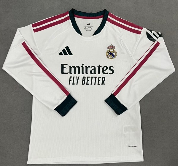 2026 RMA Home Long Sleeve Fans Soccer Jersey (长袖)