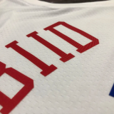 22-23 76ERS EMBIID #21 White City Edition Top Quality Hot Pressing NBA Jersey