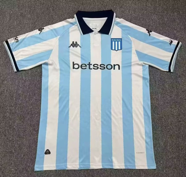 25-26 Racing Club Home Fans Soccer Jersey