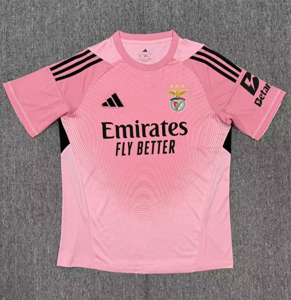 25-26 Benfica Pink GoalKeeper Fans Soccer Jersey
