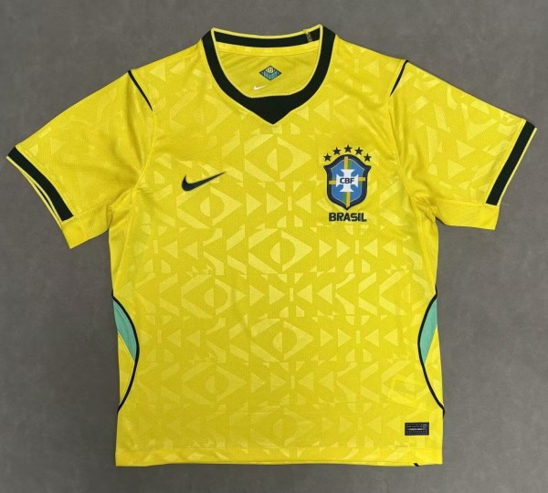 2026 Brazil Home Fans Soccer Jersey*有暗纹