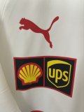 2025 F1 Ferrari New Pattern White Short Sleeve Racing Suit