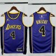 22-23 LAKERS KNECHT #4 Purple Top Quality Hot Pressing NBA Jersey (Trapeze Edition) 飞人版