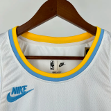 22-23 Lakers DONCIC #77 White Retro Top Quality Hot Pressing NBA Jersey