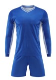 24-25 New Blue High Quality Long Sleeve Training Suit