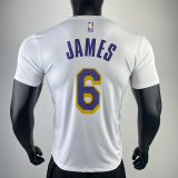 2023 LAKERS JAMES #6 White Quick drying T-shirt