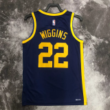 22-23 WARRIORS WIGGINS #22 Royal blue Top Quality Hot Pressing NBA Jersey (Trapeze Edition)