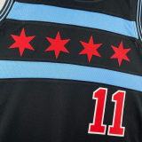 2019 BULLS DEROZAN #11 Black City Edition Top Quality Hot Pressing NBA Retro Jersey