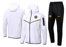 22-23 CHE White Hoodie Jacket Tracksuit#F401