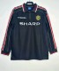 1998 Man Utd Black Long Sleeve Retro Soccer Jersey