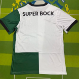 25-26 Sporting Lisbon White Green Fans Soccer Jersey 1:1 Thai Quality