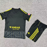 25-26 Zaragoza Away Kids Soccer Jersey 1:1 Thai Quality