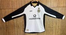 2001-2002 Man Utd 100th Centenary Long sleeves Retro Soccer Jersey