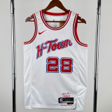 23-24 ROCKETS SENGUN #28 White City Edition Home Top Quality Hot Pressing NBA Jersey