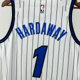 25-26 Magic HARDAWAY #1 White Top Quality Hot Pressing NBA Jersey(条纹)