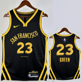 23-24 WARRIORS GREEN #23 Black City Edition Top Quality Hot Pressing NBA Jersey