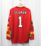 1996 England Goalkeeper Retro Long Sleeve Soccer Jersey