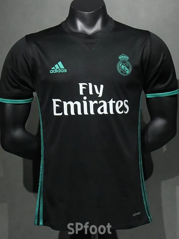 2017-2018 RMA Away Player Version Retro Soccer Jersey