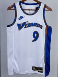 22-23 Wizards AVDIJA #9 White Top Quality Hot Pressing NBA Jersey (Retro Logo)