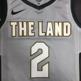 2018 Cleveland Cavaliers IRVING #2 Gray Top Quality Hot Pressing NBA Jersey