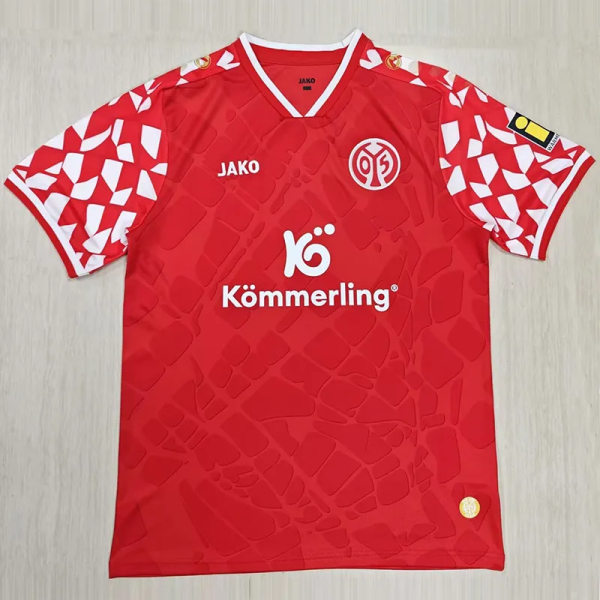 25-26 Mainz Home Fans Soccer Jersey 1:1 Thai Quality
