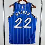 2018-2019 Magic WAGNER #22 Blue Retro Top Quality Hot Pressing NBA Jersey