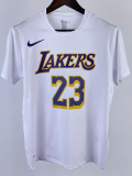 2023 LAKERS JAMES #23 White Quick drying T-shirt