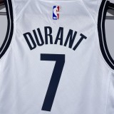 2023 Nets DURANT #7 White Top Quality Hot Pressing Kids NBA Jersey