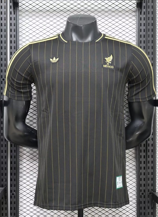25-26 Mexico Black Casual Version Player Version Soccer Jersey