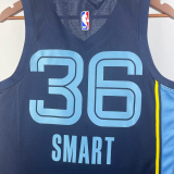 22-23 GRIZZLIES SMART #36 Dark Blue Top Quality Hot Pressing NBA Jersey