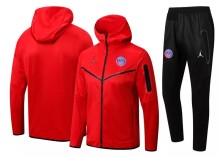 22-23 PSG Red Hoodie Jacket Tracksuit#F406