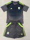 25-26 Aston Villa Black Goalkeeper Kids Soccer Jersey 1:1 Thai Quality