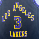 23-24 LAKERS DAVIS #3 Black City Edition Top Quality Hot Pressing NBA Jersey
