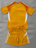 25-26 Leeds United Orange GoalKeeper Kids Soccer Jersey 1:1 Thai Quality